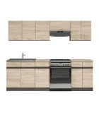 Modular kitchen JUNONA LINE 240 ZBL, wenge / sonoma oak order